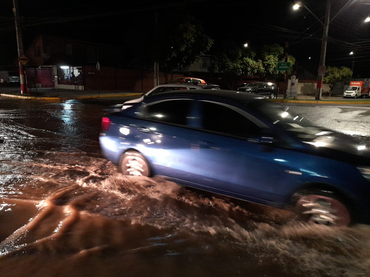 Rotura de matriz en calle O'Higgins